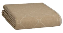 Create Home Sisustustekstiilit*Aamu päiväpeite 2-puoleinen 150x260cm khaki/l.valkoinen