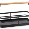 Create Home Ruoansäilytys Ja Järjestys*sankakori metalli/puu 31 cm musta