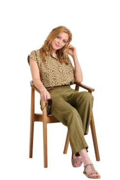 Create Housut*housut Miisa Khaki green