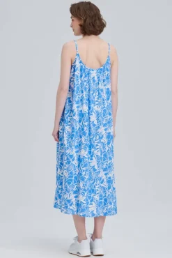 Create Vapaa-Ajan Mekot*mekko Vera Blue-White /Sinivalkoinen