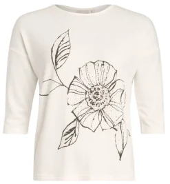 Create Trikoopaidat Ja Colleget*paita Rina Luonnonvalkoinen /Offwhite