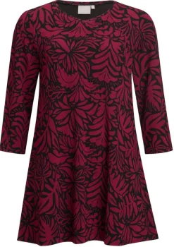 Create Trikoopaidat Ja Colleget*tunika Florissa print Red / Punainen