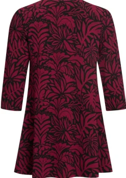 Create Trikoopaidat Ja Colleget*tunika Florissa print Red / Punainen
