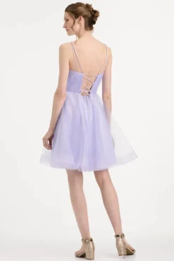 Dazzling Zazabella Lyhyet Juhlamekot*mekko H4498S-TULLE Dazzling 726 Lila