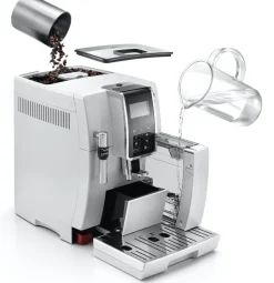DeLonghi Kahvi Ja Kuumat Juomat*kahviautomaatti Dinamica valkoinen
