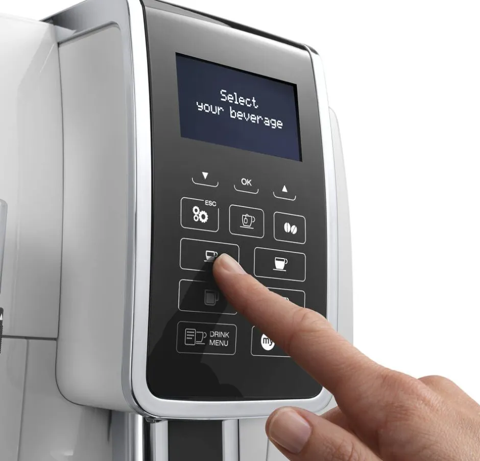 DeLonghi Kahvi Ja Kuumat Juomat*kahviautomaatti Dinamica valkoinen