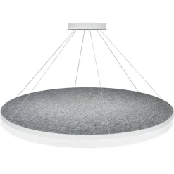 Design by Gru00f6nlund Sisustusvalaisimet*Design by Grönlund Acoustic Circulo 120 kattovalaisin vaaleanharmaa 4000K