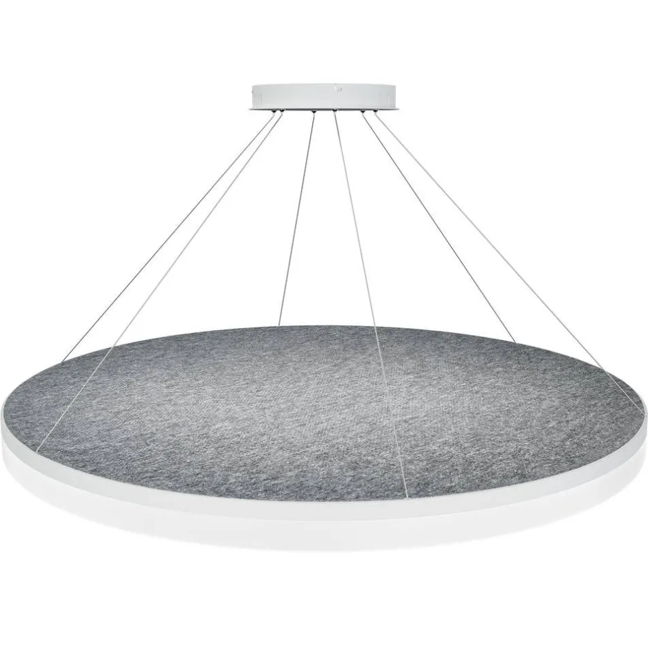 Design by Gru00f6nlund Sisustusvalaisimet*Design by Grönlund Acoustic Circulo 120 kattovalaisin vaaleanharmaa 4000K