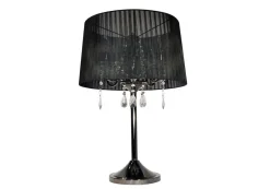 Design by Gru00f6nlund Sisustusvalaisimet*Design by Grönlund Crystal pöytävalaisin musta/mustakromi