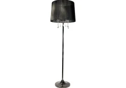 Design by Gru00f6nlund Sisustusvalaisimet*Design by Grönlund Crystal lattiavalaisin musta/mustakromi