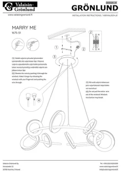 Design by Gru00f6nlund Sisustusvalaisimet*Design by Grönlund Marry Me kattovalaisin Ø75 cm messinki