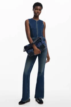 Desigual Laukut Ja Kassit*denimlaukku 24WAXA38 5008 Denim