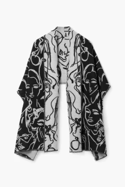 Desigual Huivit*huivi 24WAIA19 2000 Musta / Valkoinen