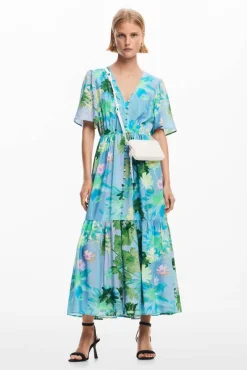 Desigual Lyhyet Juhlamekot*mekko 25SWVW18 4001 Turkoosi