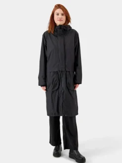 Didriksons Kevät- Ja Syystakit*takki Edina w parka long 060 Musta