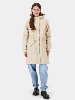 Didriksons Kevät- Ja Syystakit*takki Helen w parka 569 Vaalea beige