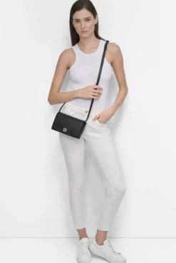DKNY Laukut Ja Kassit*olkalaukku Etta Wallet On A String BSV BSV Black silver