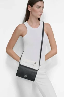 DKNY Laukut Ja Kassit*olkalaukku Etta Wallet On A String BSV BSV Black silver