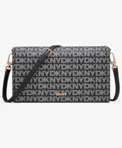 DKNY Laukut Ja Kassit*olkalaukku R4255E37 XLB XLB Black logo / black