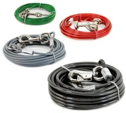 Dog TIE-OUT Koirat*Cable -kiinnitysvaijeri, L+ > 56kg / 9m