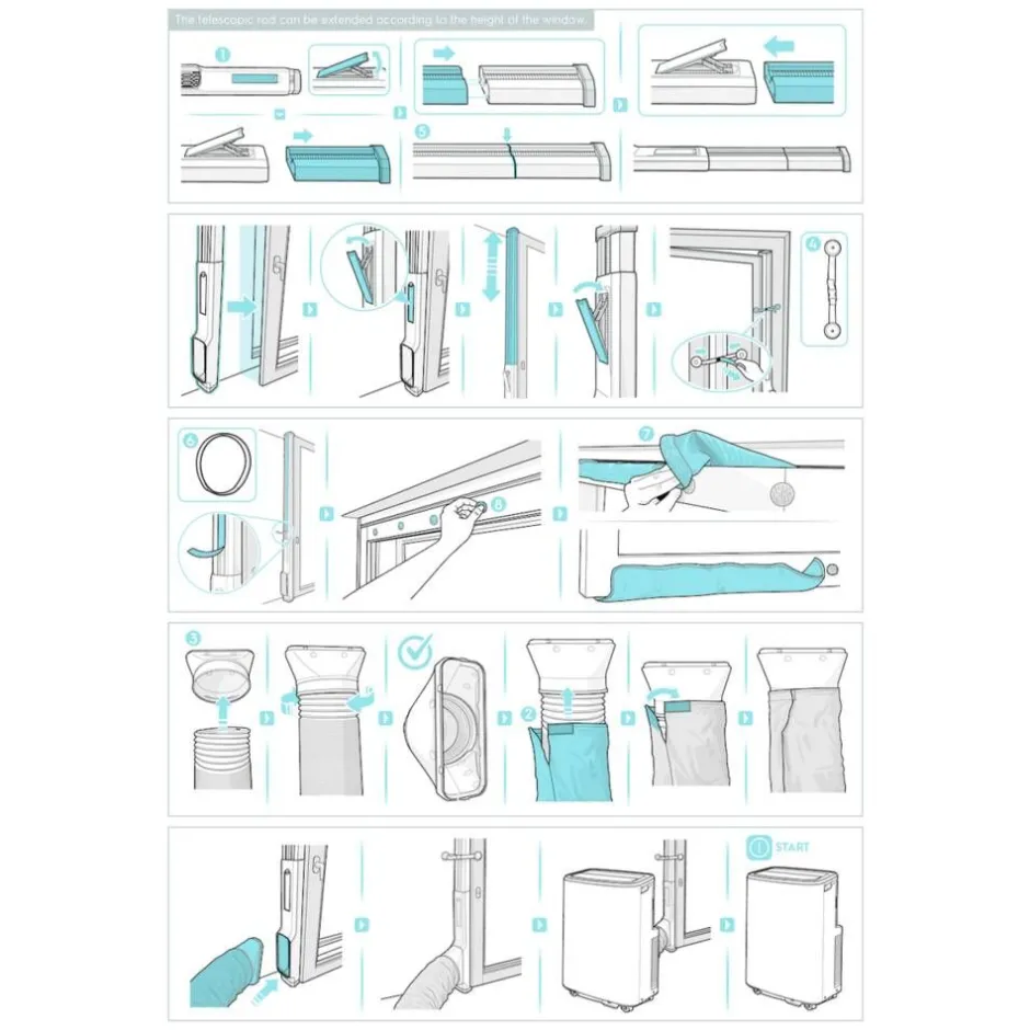 Electrolux Ilmastointi*Ilmastointilaitteen ikkunasarja EWK04