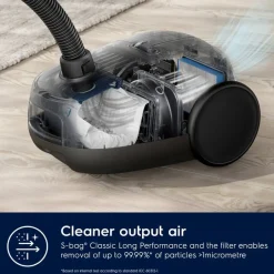 Electrolux Silitys Ja Siivous*pölynimuri Clean 600 Green Bagged EB61C2GRN harmaa