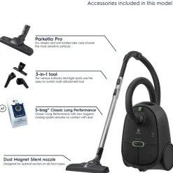Electrolux Silitys Ja Siivous*pölynimuri Clean 600 Green Bagged EB61C2GRN harmaa