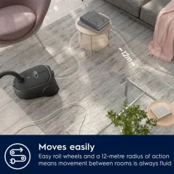 Electrolux Silitys Ja Siivous*pölynimuri Clean 600 Green Bagged EB61C2GRN harmaa