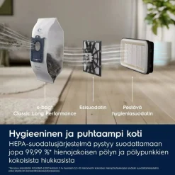 Electrolux Silitys Ja Siivous*pölynimuri EB51C1OG vaalea sinivihreä