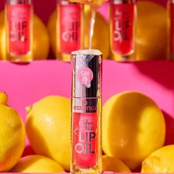 Essence Meikit*huuliöljy PINK SQUEEZE, PLEASE! hydra kiss lip oil 1