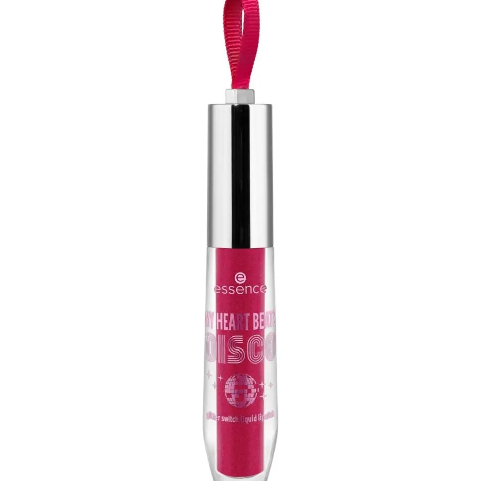 Essence Meikit*huulipuna MY HEART BEATS DISCO glitter switch 01