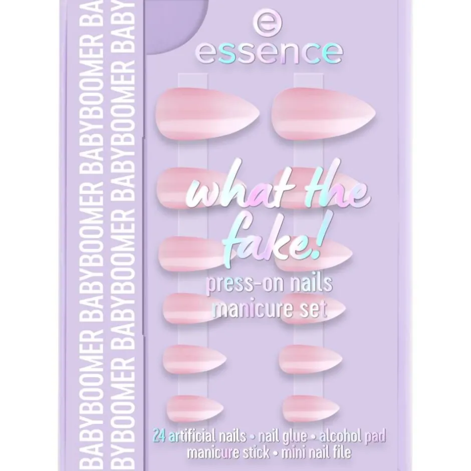 Essence Kynsilakat Ja -Tarvikkeet|Meikit*tekokynnet What The Fake! Press-On nails manicure set