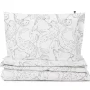 Familon Lastenhuone|Vuodetekstiilit*Norppa Organic lasten pl+tl setti  mustavalk 120x160/40x60
