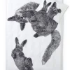 Finlayson Vuodetekstiilit*pussilakanasetti Villipedot 150x210 cm musta/valkoinen