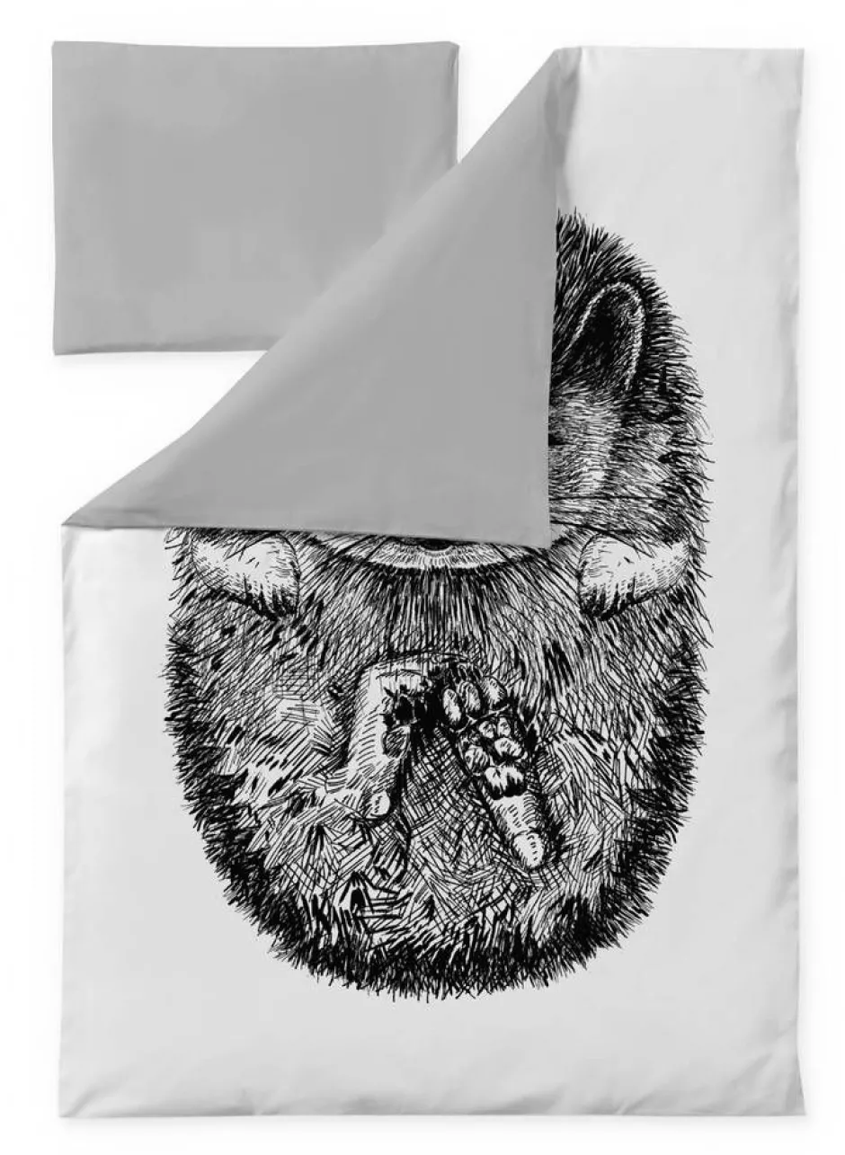 Finlayson Lastenhuone|Vuodetekstiilit*vauvan pussilakanasetti Siili 85x125+40x60 cm mu/va