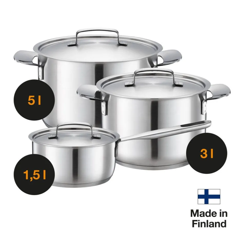 Fiskars Keittoastiat*All Steel kattila 5 L
