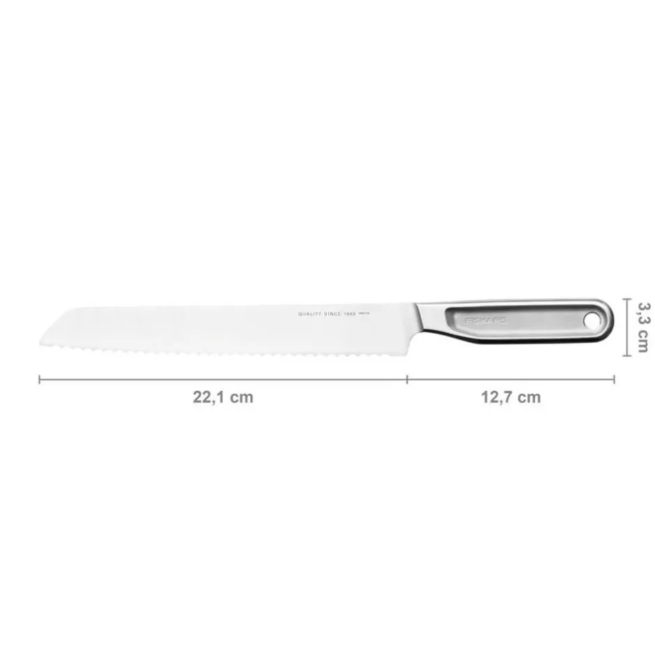 Fiskars Veitset Ja Leikkuulaudat*All Steel leipäveitsi