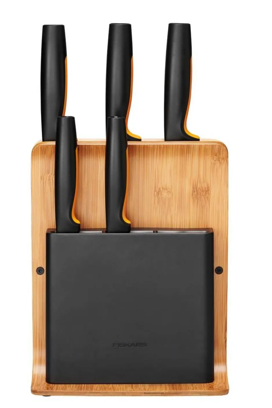 Fiskars Veitset Ja Leikkuulaudat*Functional Form veitsitukki bambu (sis. 5 veistä)