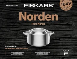 Fiskars Keittoastiat*Norden kattila 3 L pinnoittamaton