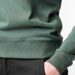 Fju00e4llru00e4ven Fleecet, Colleget Ja Hupparit*Fjällräven collegepaita 1960 Logo Badge Sweater W 679 Deep Patina