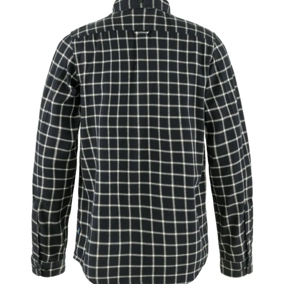 Fju00e4llru00e4ven Paidat Ja Neuleet*Fjällräven flanellipaita Övik Flannel Shirt 555-113 Dark Navy-Chalk White