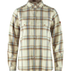 Fju00e4llru00e4ven Paidat, Neuleet Ja Topit*Fjällräven flanellipaita Övik Heavy Flannel Shirt W 113-118 Chalk White-Fossil