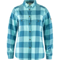 Fju00e4llru00e4ven Paidat, Neuleet Ja Topit*Fjällräven flanellipaita Övik Heavy Flannel Shirt W 543-514 Dawn Blue-Breeze Blue