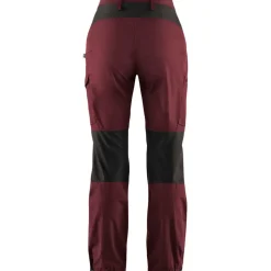Fju00e4llru00e4ven Vaellus- Ja Metsästysvaatteet|Ulkoilu*Fjällräven housut Kaipak Curved women 356-030 Dark Garnet-Dark Grey