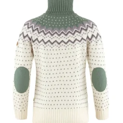 Fju00e4llru00e4ven Paidat, Neuleet Ja Topit*Fjällräven neule Övik Knit Roller Neck W Chalk White-Patina Green