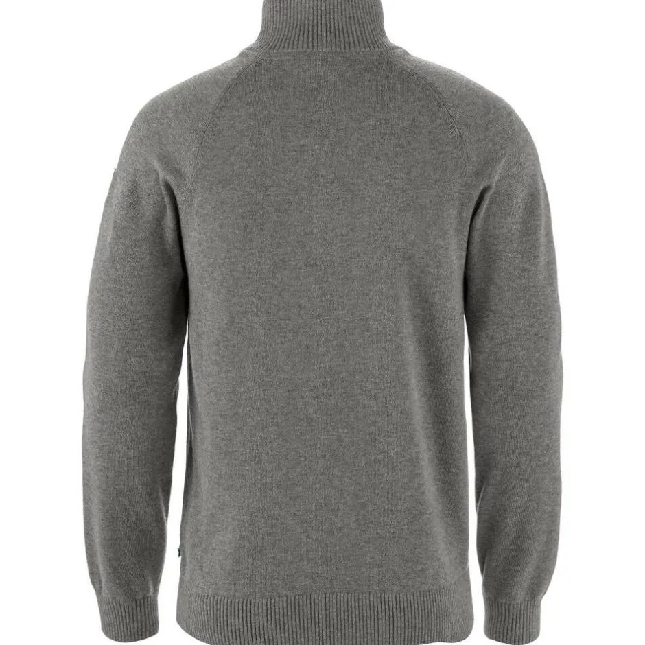 Fju00e4llru00e4ven Paidat Ja Neuleet*Fjällräven neule Övik Lite Half Zip 020-999 Grey-Melange