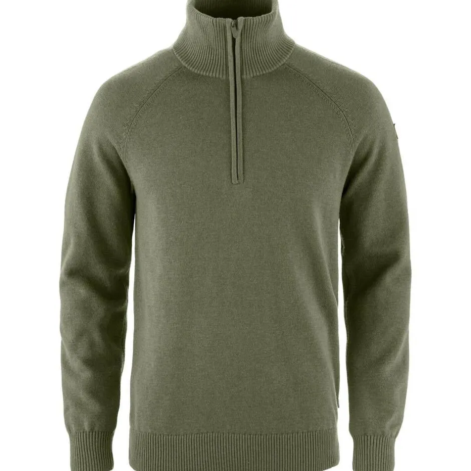 Fju00e4llru00e4ven Paidat Ja Neuleet*Fjällräven neule Övik Lite Half Zip 625 Laurel Green