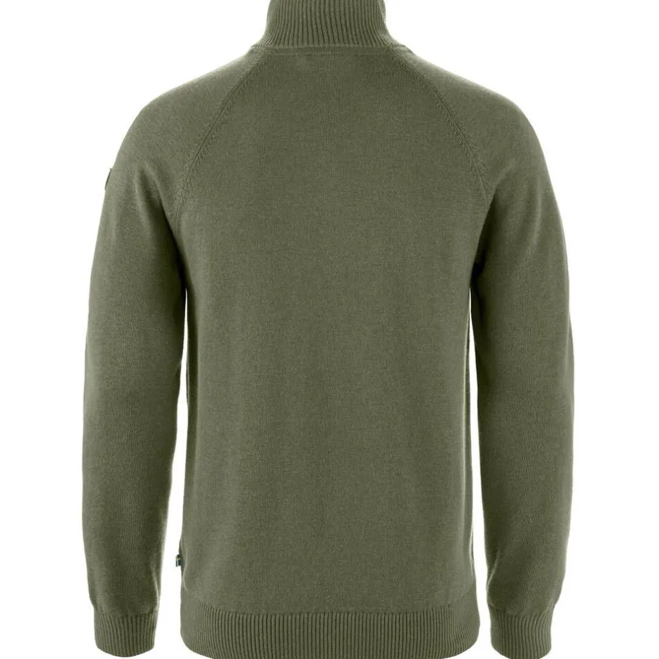 Fju00e4llru00e4ven Paidat Ja Neuleet*Fjällräven neule Övik Lite Half Zip 625 Laurel Green