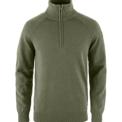 Fju00e4llru00e4ven Paidat Ja Neuleet*Fjällräven neule Övik Lite Half Zip 625 Laurel Green