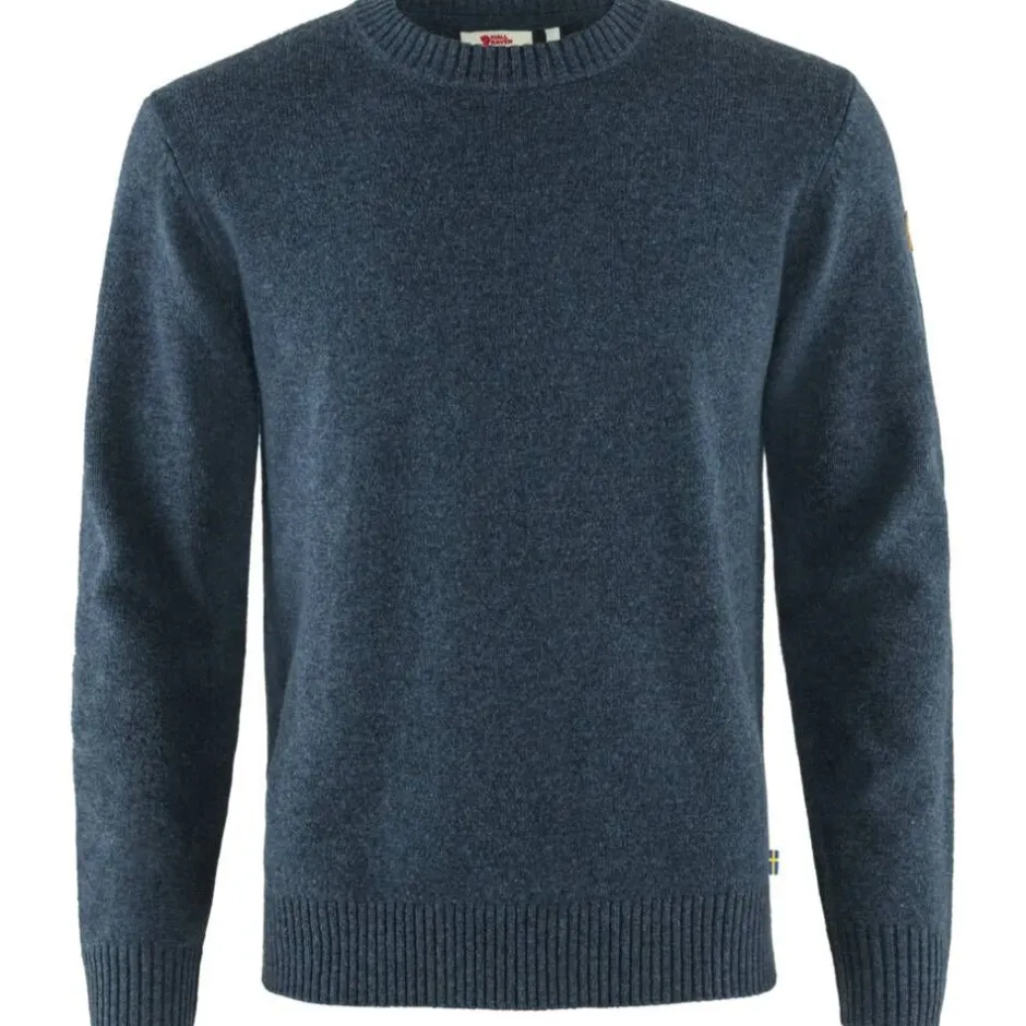 Fju00e4llru00e4ven Paidat Ja Neuleet*Fjällräven neule Övik Round-neck Sweater 560 Navy